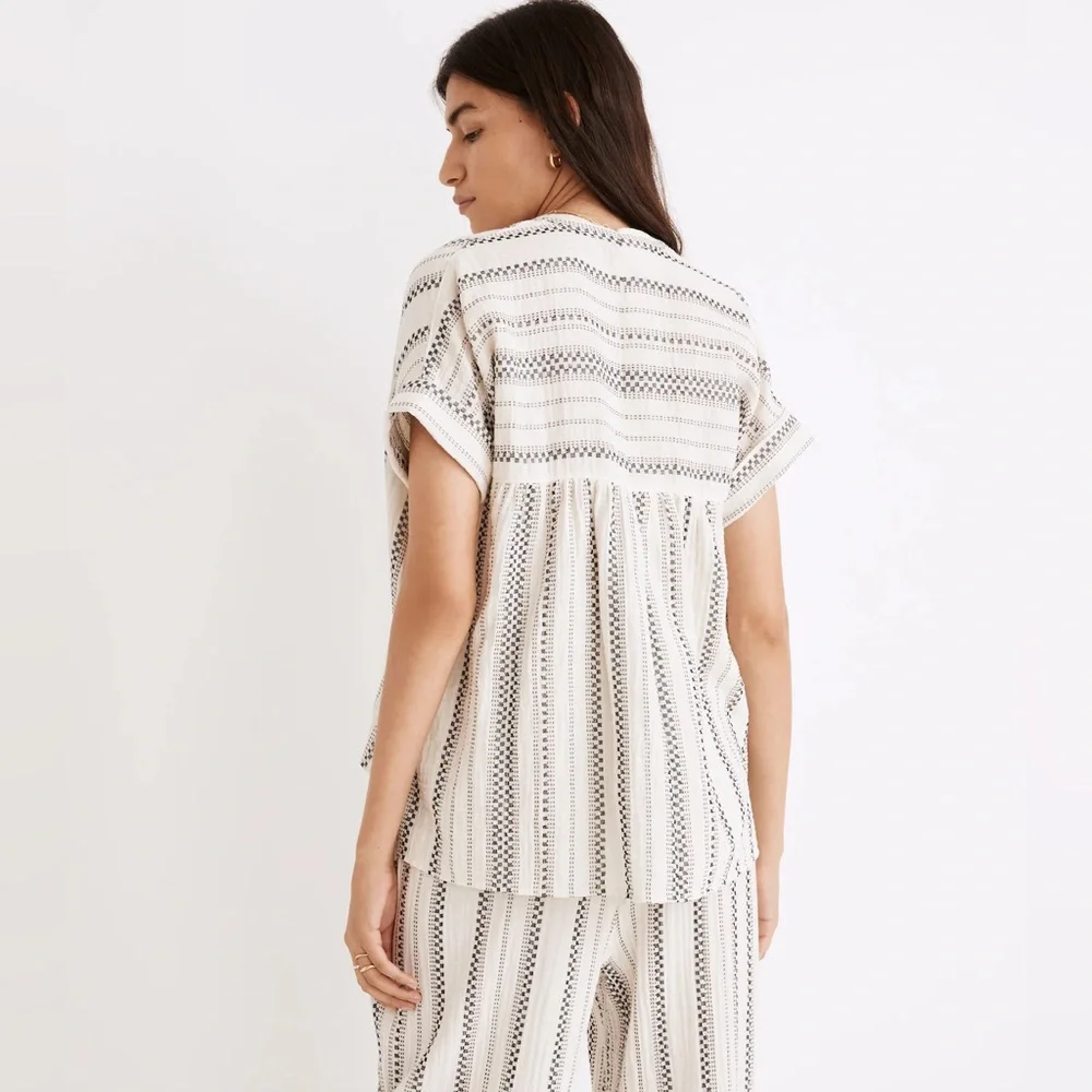 MADEWELL LIGHTSPUN LAKELINE POPOVER TOP - Picture 4 of 8